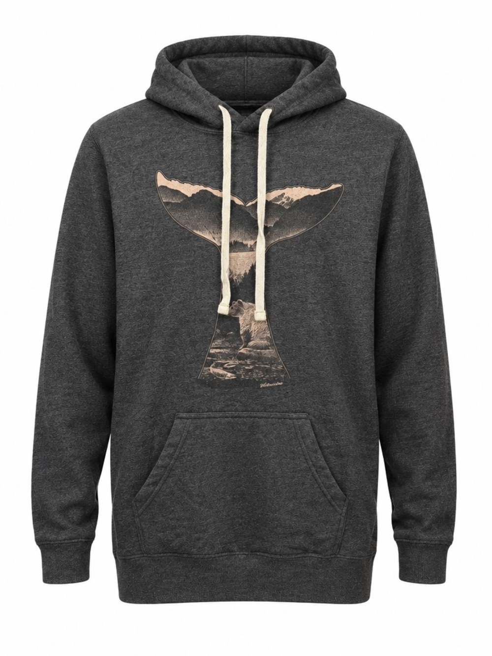 Westcoast Tees Size Small Charcoal Graphic Hoodie Sweatshirt - Womans